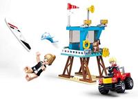 Sluban Lifeguard Tower bouwstenen set - thumbnail