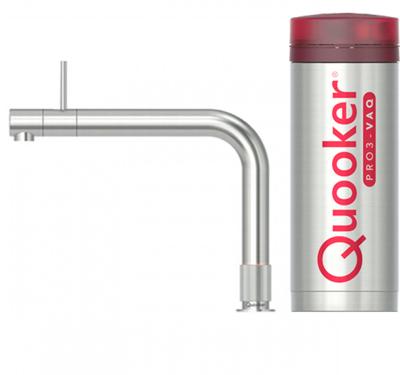 Quooker Front met PRO3 boiler 3-in-1 kokend water kraan RVS