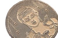 Houder DKD Home Decor Ø 10 cm Hout Aluminium Boeddha Arabisch - thumbnail