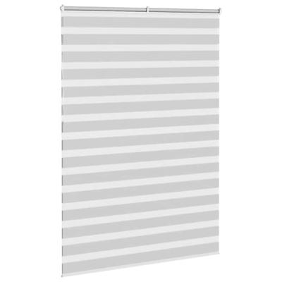 VidaXL Zebra rolgordijn 155x230 cm stofbreedte 150,9 cm lichtgrijs VidaXL Zebra rolgordijn 155x230 cm stofbreedte 150,9 cm lichtgrijs