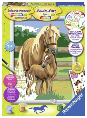 Ravensburger schilderen op nummer paardenliefde Ravensburger schilderen op nummer paardenliefde