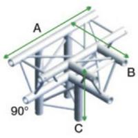 MILOS Milos Pro-30 Triangle F Truss - T-Cross + down 4-way - 71 cm - thumbnail