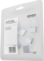 LINDY USB-Lock USB-A-poortslot Set van 10 stuks Blauw Zonder sleutel - thumbnail