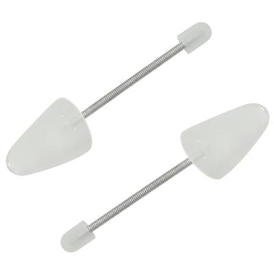 VidaXL Schoenspanners 5 paar eu 38-44 kunststof wit - thumbnail