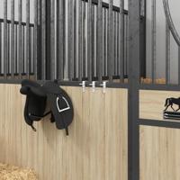 VidaXL Emmerhaken 3 st draagbaar gegalvaniseerd staal zilverkleurig - thumbnail