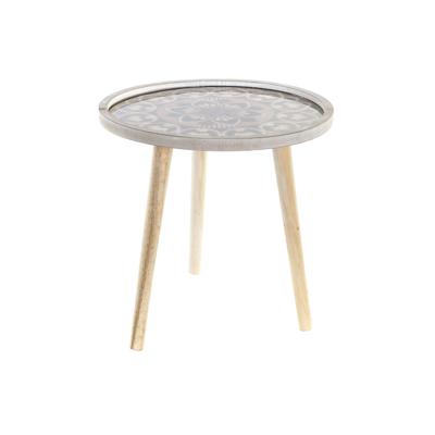 Bijzettafel DKD Home Decor Natuurlijk Zwart 40 x 40 x 41 cm Hout MDF