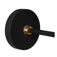 Lucide BEREND - Wandlamp Badkamer - 1xG9 - IP44 - Zwart - thumbnail