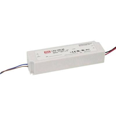 MEAN WELL LPV-100-12 LED-transformator Constante spanning 102 W 0 - 8.5 A 12 V/DC Niet dimbaar, Overbelastingsbescherming 1 stuk(s)