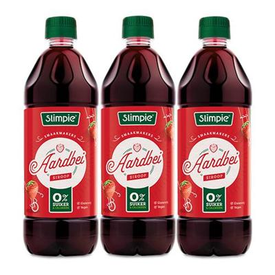 Slimpie - Aardbei Siroop - 3x 650ml