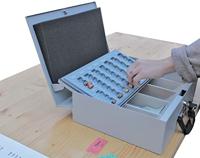 WEDO 1554465 Geldcassette (b x h x d) 355 x 100 x 275 mm Lichtgrijs - thumbnail