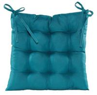 Stoelkussen gewatteerd 38x38cm petrol Anna's Collection - Annas collection - thumbnail