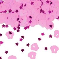Roze Tafelconfetti - Geboorte Meisje - thumbnail