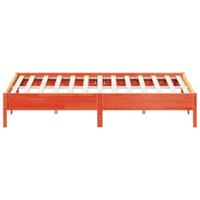 Bedframe massief grenenhout wasbruin 200x200 cm - thumbnail