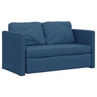 Slaapbank vloermodel 2-in-1 112x174x55 cm stof blauw - thumbnail
