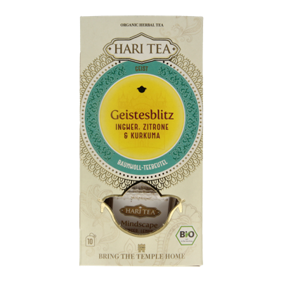 Hari Tea Ginger lemon & tumeric mindscape ginger bio 10 Stuks