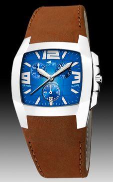 Horlogeband Lotus 15321-5 Leder Bruin 22mm