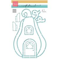 Marianne Design • stencils craft stencil pumpkin cottage by marleen - thumbnail