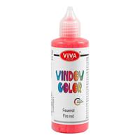 Creativ Company Window color sticker en glasverf - rood, 90ml - thumbnail