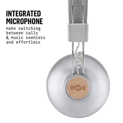 Marley Positive Vibration 2 Bt, Draadloze Bluetooth On-Ear Hoofdtelefoon, Geluidsisolatie, Premium Geluid, Microfoon, Opladen Via Usb, 10 Uur Batterijduur, Sig Black