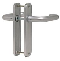 Ivana deurkrukken op schild - Economy 404 - WC 72 - F1 - deurdikte 38/43mm - 46881 - thumbnail