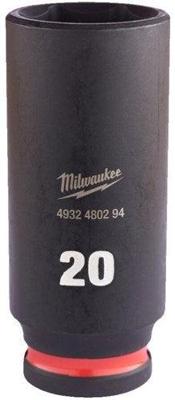 Milwaukee Accessoires shockwave slagdop 3/8" diep 20mm | 1 stuk - 4932480294