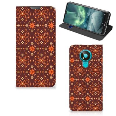 Nokia 3.4 | Hoesje met Magneet | Batik Brown