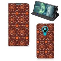 Nokia 3.4 | Hoesje met Magneet | Batik Brown - thumbnail