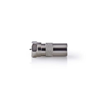 Nedis CSGB41953ME Satelliet- En Antenne-adapter F Female - Coax Male Metaal - thumbnail