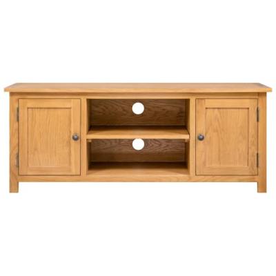 Tv-meubel 110x35x44 cm massief eikenhout