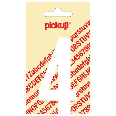Deco cijfer 4 nobel wit 90 mm Pickup - Pickup Deco cijfer 4 nobel wit 90 mm Pickup - Pickup