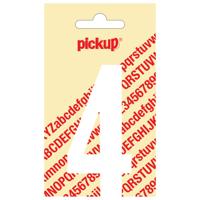 Deco cijfer 4 nobel wit 90 mm Pickup - Pickup - thumbnail