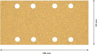 Bosch Accessoires Expert C470 schuurpapier voor vlakschuurmachines 93 x 186 mm, K40 10-delig - 2608900853 Bosch Accessoires Expert C470 schuurpapier voor vlakschuurmachines 93 x 186 mm, K40 10-delig - 2608900853