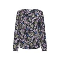 JDY gebloemde geweven top Piper zwart/paars - thumbnail