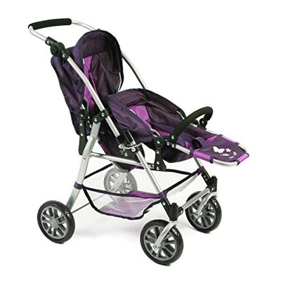 Tweeling Poppenwagen Twinny - Pflaume