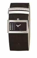 Horlogeband Breil BW0122 Onderliggend Leder Zwart 30mm - thumbnail