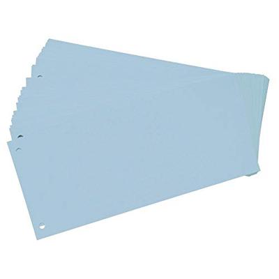 Oxford verdeelstroken 24 x 10,5 cm, 2-gaats, blauw, 100 stuks