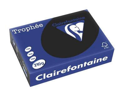 Clairefontaine Trophée Pastel, gekleurd papier, A4, 210 g, 250 vel, zwart