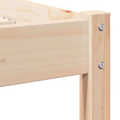 Bedframe Bruin 208.6 x 157.6 x 69.4 cm Massief grenenhout