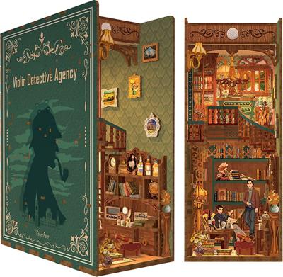 Tone-cheer BookNook Violin Detective Agency Modelbouw Knutselen