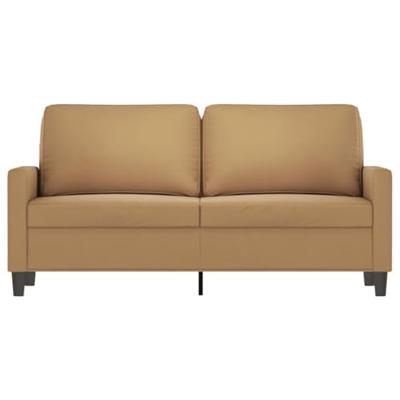 Tweezitsbank 140 cm stof bruin