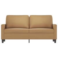 Tweezitsbank 140 cm stof bruin - thumbnail