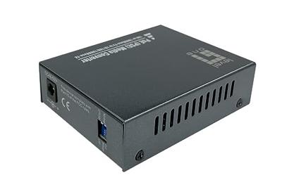 LevelOne GVT-2014 RJ45 naar SC Gigabit Media Converter PoE PSE, Singlemode Glasvezel, 20 km