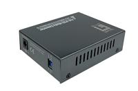 LevelOne GVT-2013 RJ45 naar SC Gigabit Media Converter PoE PSE, Multimode Glasvezel, 0,5 km - thumbnail