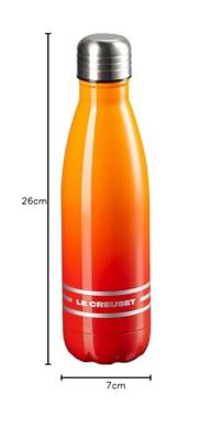 LE CREUSET - Waterfles - Waterfles 0,50l Oranjerood