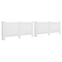 Radiatorombouwen 2 st 172x19x81,5 cm MDF wit - thumbnail