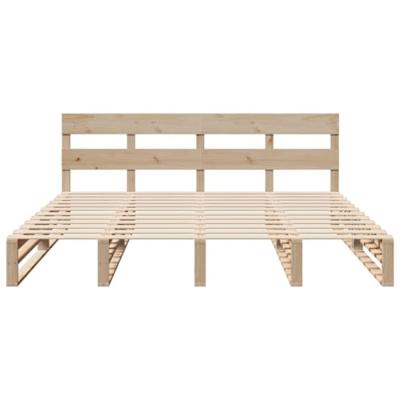 Bedframe zonder matras massief grenenhout 200x200 cm