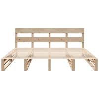 Bedframe zonder matras massief grenenhout 200x200 cm - thumbnail