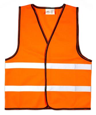 Kinderveiligheidshesje oranje maat 134-140 | 10 stuks