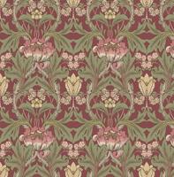 Dutch Wallcoverings British Heritage Bloem Rood/- Groen - thumbnail