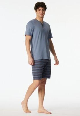 Schiesser Schiesser Heren Pyjama Short bluegrey 183589 48/S